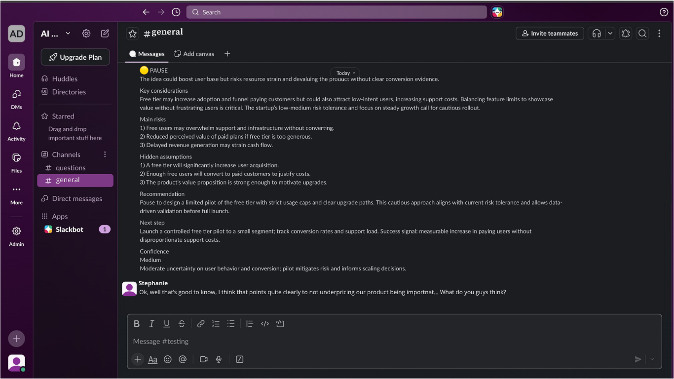 Skjermbilde av /decide
